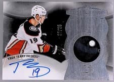 2024-25 Upper Deck The Cup Signature Pucks Troy Terry #SP-TE card