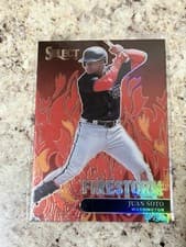 Juan Soto 2022 Panini Select Firestorm card