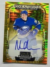 2025-26 O-Pee-Chee Platinum Rookie Autographs Noah Ostlund #R-NO card
