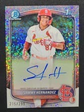 2025 Bowman Chrome Prospect Autographs Sammy Hernandez #CPA-SH card