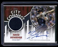 2026 Topps City Connect Swatch Autograph Relics Nico Hoerner #CCAR-NH card