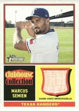 2025 Topps Heritage Clubhouse Collection Relics Marcus Semien #CCR-MS card