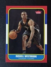 Russell Westbrook 2008 Fleer 1986-87 Rookies card