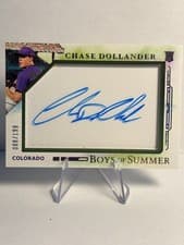 2025 Panini Boys of Summer Jumbo Acetate Signatures Chase Dollander #31 card