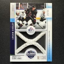 2024-25 SP Game Used 2023 Global Series Melbourne Net Cord Relics Logan Cooley #GSN-LC card