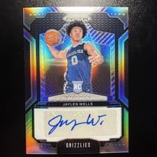 2024-25 Panini Prizm Rookie Penmanship Jaylen Wells #RPE-JAY card