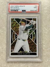 Nick Kurtz 2025 Topps Update Black Gold card