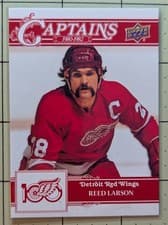 2025-26 Upper Deck Detroit Red Wings Centennial Captains Reed Larson #175 card