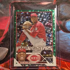 Hunter Greene 2023 Topps card