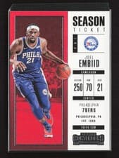 Joel Embiid 2017 Panini Contenders card