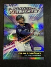 Julio Rodriguez 2024 Topps Stadium Club Virtuosos of Velocity card