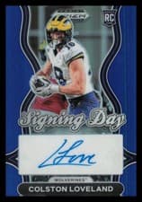 2025 Panini Prizm Draft Picks Signing Day Colston Loveland #27 card