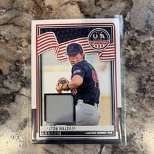 2025 Panini Stars & Stripes USA Materials Hurston Waldrep #USA-HW card