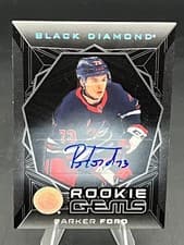 2025-26 Upper Deck Black Diamond Rookie Gems Signatures Parker Ford #RGS-PF card