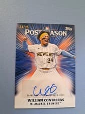 2025 Topps Postseason Performance Autograph William Contreras #PPA-WC card