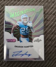 2025 Leaf Vivid Pure Imagination Autographs Omarion Hampton #PA-OH1 card