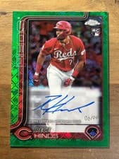 Rece Hinds 2025 Topps Chrome Logofractor Edition Rookie Autographs card
