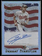 Gunnar Henderson 2025 Topps Archives 1995 Topps Cyberstats Autographs card