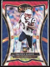 Damien Harris 2019 Panini Select card