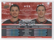 2024-25 Upper Deck Gaming Co-Op Sebastian Aho / Andrei Svechnikov #CGO-25 card