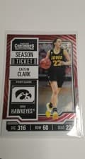 Caitlin Clark 2024 Panini Caitlin Clark Collection College Contenders card