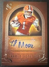 2025 Panini Silhouette Framed Signatures TJ Moore #9 card