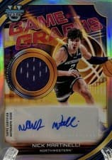 2025-26 Bowman University Best Game Graphs Nick Martinelli #GG-NM card