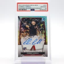 Corbin Carroll 2023 Bowman Chrome Rookie Mega Box Autographs card