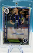 Lautaro Martinez 2023 Topps Merlin UEFA Autograph card