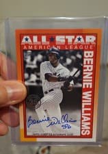 2025 Topps Update 1990 Topps All-Star Autographs Bernie Williams #90AS-BWI card