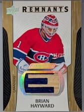2024-25 Upper Deck Engrained Icons Remnants Brian Hayward #R-BN card