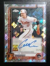 2025 Topps Chrome Update CupFractor Autograph Colton Cowser #CUP-CC card