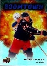 2025-26 Upper Deck Boomtown Mathieu Olivier #BT-5 card