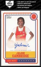 2024 Topps Chrome McDonald's All-American Event Autographs Jaloni Cambridge #EA-JC card
