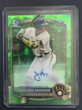 2025 Bowman Chrome Sapphire Edition Prospect Autographs Jose Anderson #CPSA-JA card