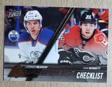 Connor McDavid, Sam Bennett 2015 Upper Deck card
