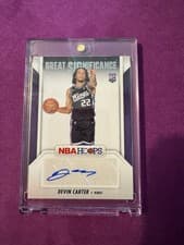 2024-25 Hoops Great SIGnificance Devin Carter #GS-DCK card