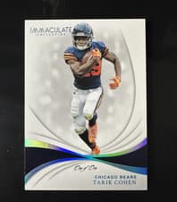 Tarik Cohen 2019 Panini Immaculate Collection card