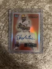 2025 Bowman University Chrome 1955 Bowman Football Autographs Eli Holstein #55AV-EH card