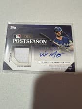 Whit Merrifield 2024 Topps Postseason Performance Autograph Relic card