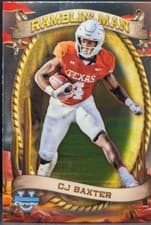 2024 Bowman University Chrome Ramblin' Man Set CJ Baxter #RM-6 card