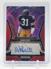 2025 Panini Prizm Black Prizmatrix Signatures Donnie Shell #20 card