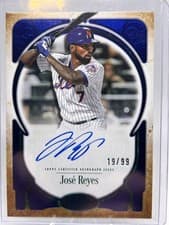 2026 Topps Tier One Prime Performers Autographs José Reyes #PPA-JRE card