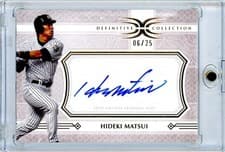 2025 Topps Definitive Collection Legendary Autograph Collection Hideki Matsui #LAC-HM card