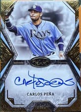 2025 Topps Tier One Talent Autographs Carlos Peña #TOTA-CP card