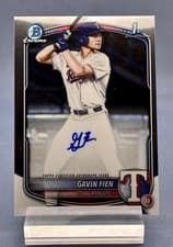 2025 Bowman Draft Chrome Prospect Autographs Gavin Fien #CPA-GF card
