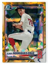 Elmer Rodriguez Cruz 2021 Bowman Draft Sapphire card
