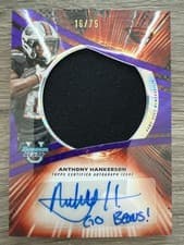 2025 Bowman University Best Prospect Jumbo Relic Autographs Refractor Anthony Hankerson #JRA-AH card