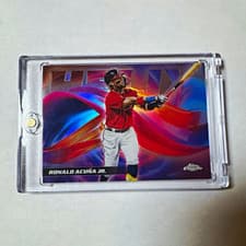 2025 Topps Chrome Helix Ronald Acuña Jr. #HX-4 card