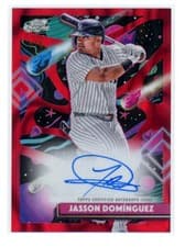 Jasson Domínguez 2025 Topps Cosmic Chrome Cosmic Chrome Autographs card